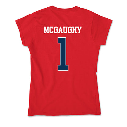 Saginaw Valley - NCAA Football : Jalen McGaughy - Soft Style Women’s T-Shirt-1