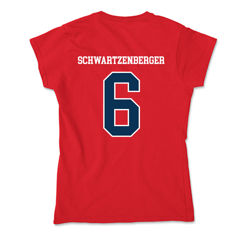 Saginaw Valley - NCAA Women's Soccer : Julia Schwartzenberger - Soft Style Women’s T-Shirt-1
