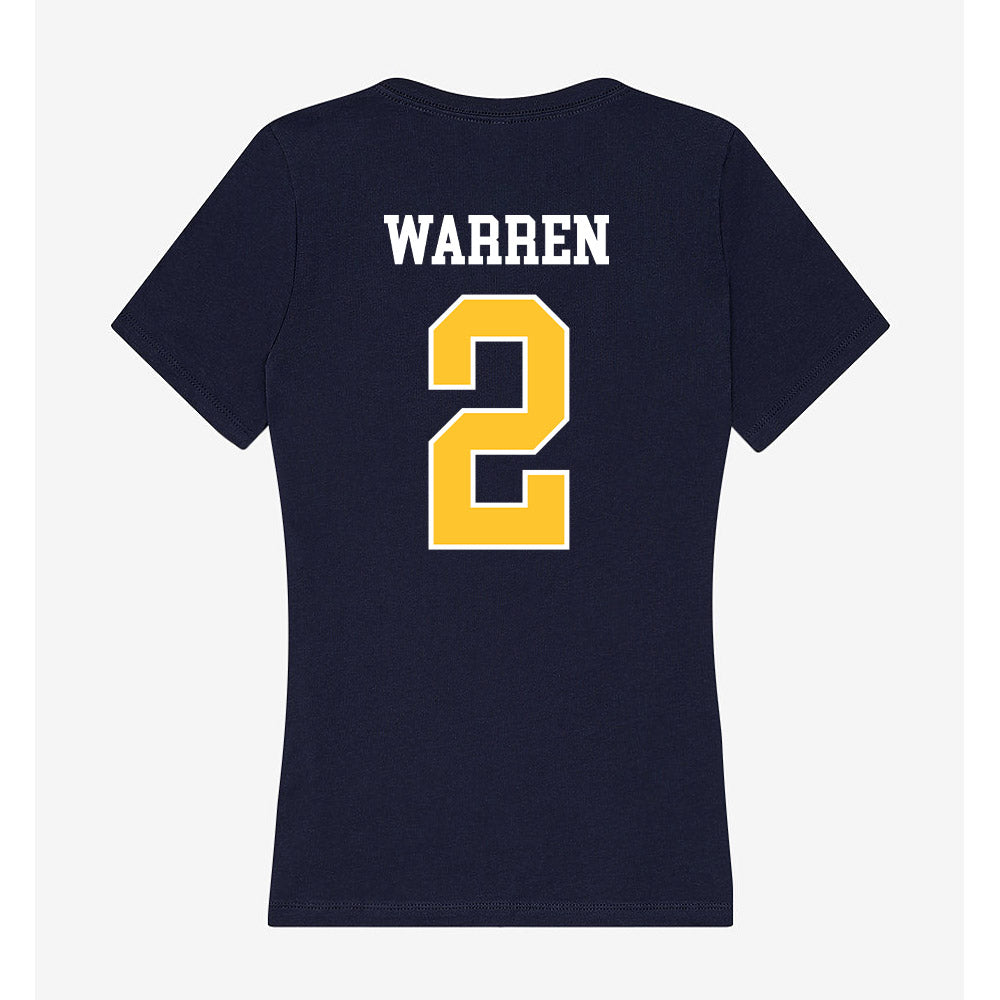 North Carolina A&T - NCAA Football : Jamison Warren - Women's V-Neck T-Shirt-1