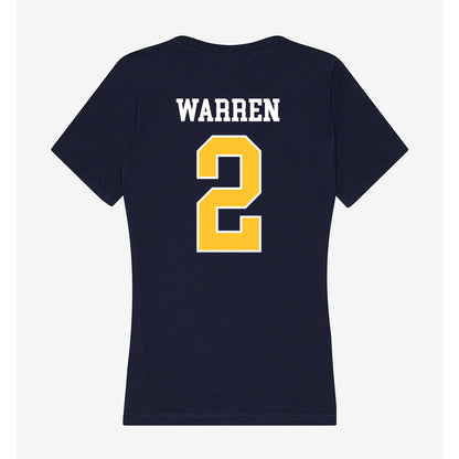 North Carolina A&T - NCAA Football : Jamison Warren - Women's V-Neck T-Shirt-1
