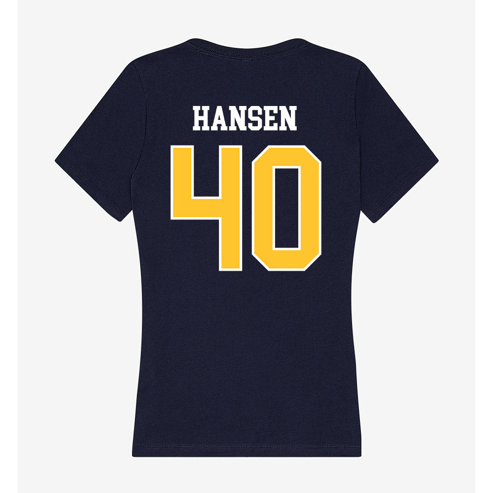 North Carolina A&T - NCAA Baseball : Aiden Hansen - Women's V-Neck T-Shirt-1