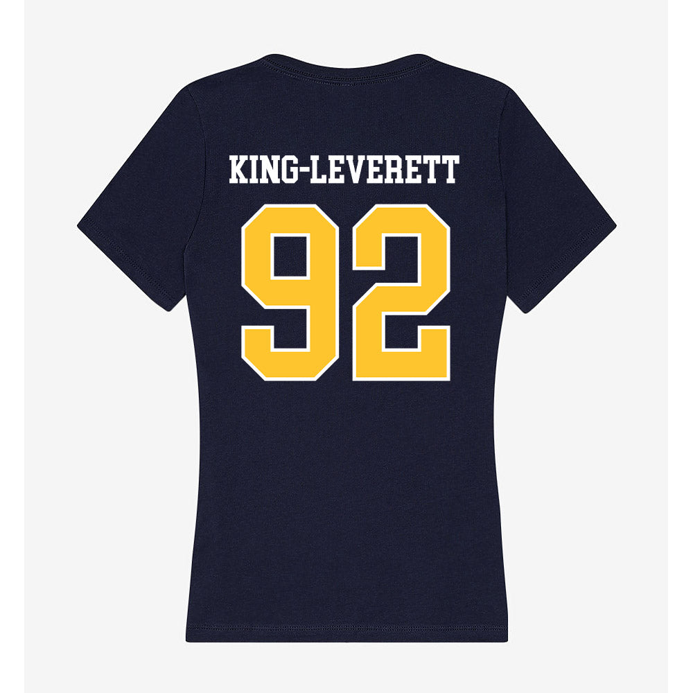 North Carolina A&T - NCAA Football : Jelani King-Leverett - Women's V-Neck T-Shirt-1