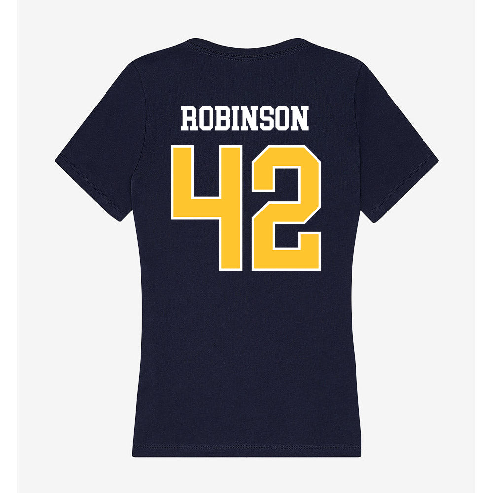 North Carolina A&T - NCAA Softball : Tyra Robinson - Women's V-Neck T-Shirt-1