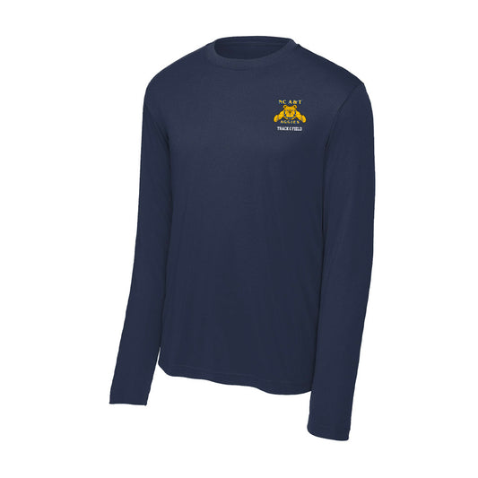 North Carolina A&T - NCAA Men's Track & Field : Abishek Pradhan - Activewear Long Sleeve T-Shirt-0