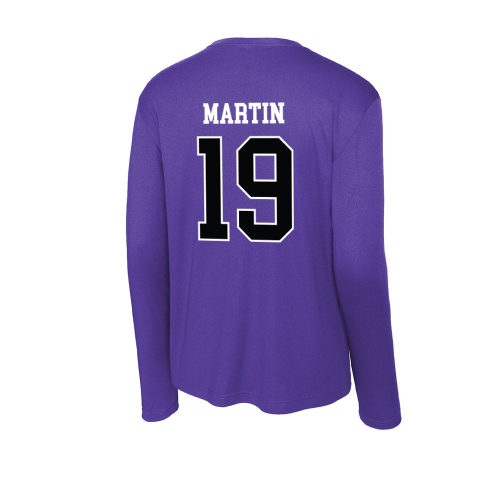 Stonehill - NCAA Baseball : Adam Martin - Activewear Long Sleeve T-Shirt-1