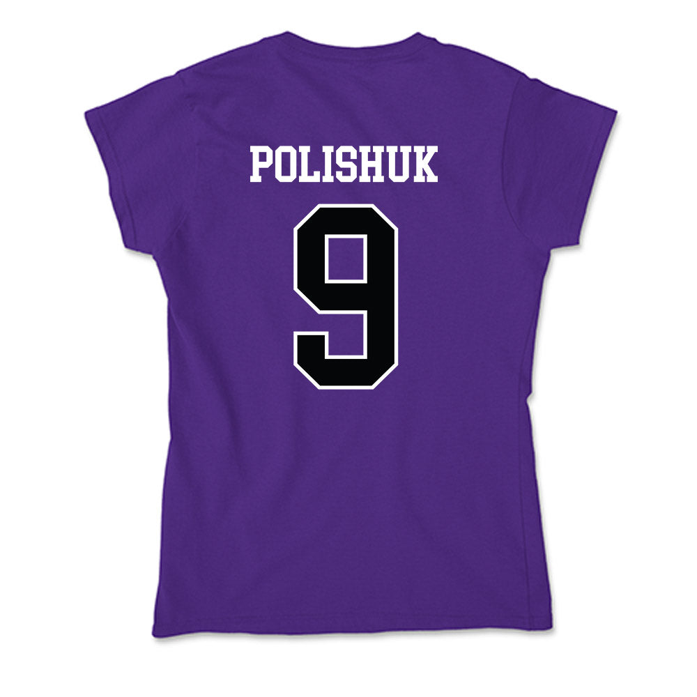 Stonehill - NCAA Women's Volleyball : Gabrielle (Gabi) Polishuk - Soft Style Women’s T-Shirt-1