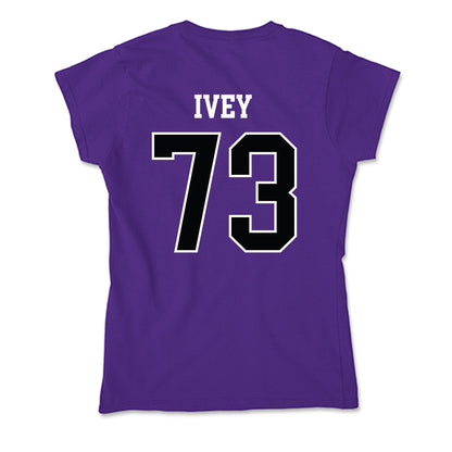 Stonehill - NCAA Football : Connor Ivey - Soft Style Women’s T-Shirt-1