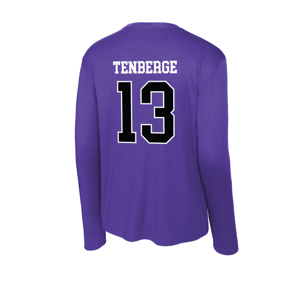 Stonehill - NCAA Men's Basketball : Jake TenBerge - Activewear Long Sleeve T-Shirt-1