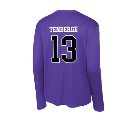 Stonehill - NCAA Men's Basketball : Jake TenBerge - Activewear Long Sleeve T-Shirt-1