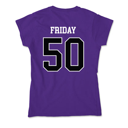 Stonehill - NCAA Football : Vahn Friday - Soft Style Women’s T-Shirt-1