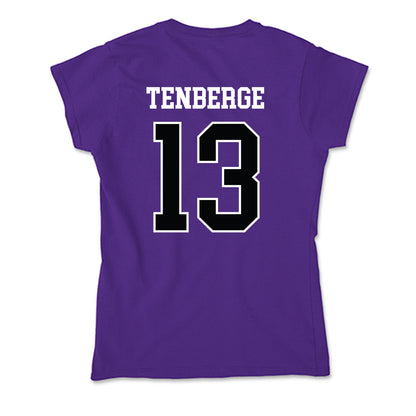 Stonehill - NCAA Men's Basketball : Jake TenBerge - Soft Style Women’s T-Shirt-1