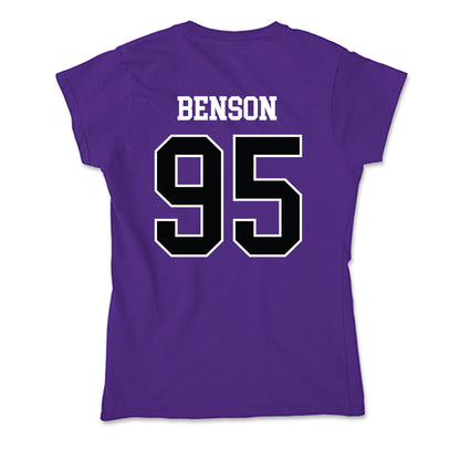 Stonehill - NCAA Football : Brian Benson - Soft Style Women’s T-Shirt-1