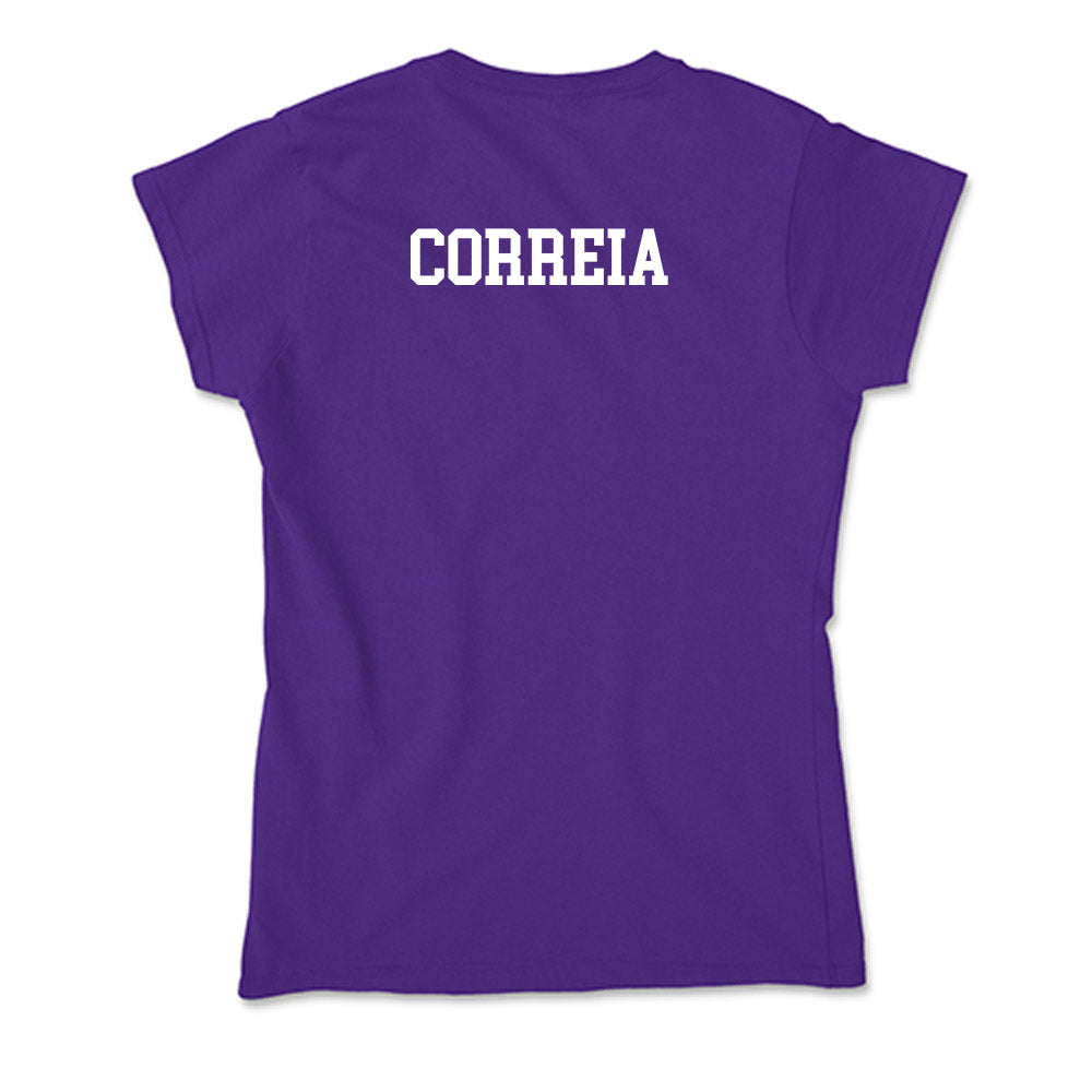 Stonehill - NCAA Women's Track & Field (Outdoor) : Morgan Correia - Soft Style Women’s T-Shirt-1