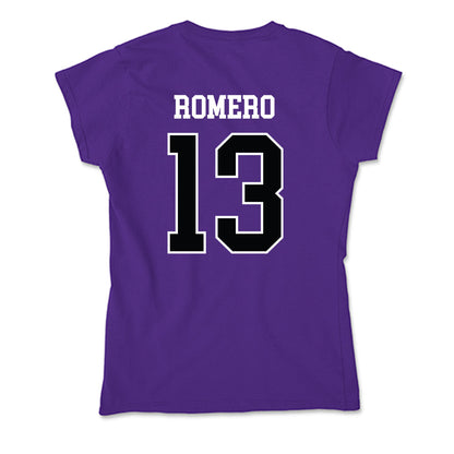 Stonehill - NCAA Baseball : Armanis Romero - Soft Style Women’s T-Shirt-1