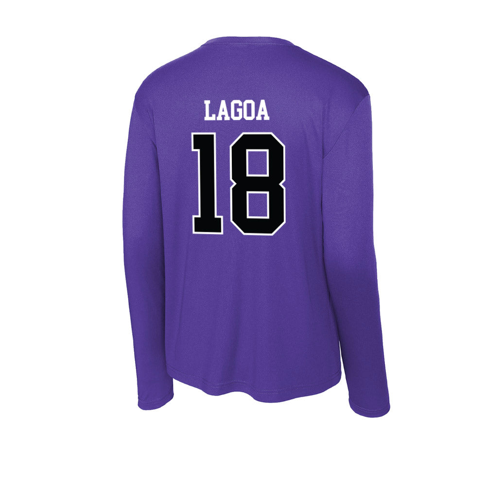 Stonehill - NCAA Men's Soccer : Nathan Lagoa - Activewear Long Sleeve T-Shirt-1