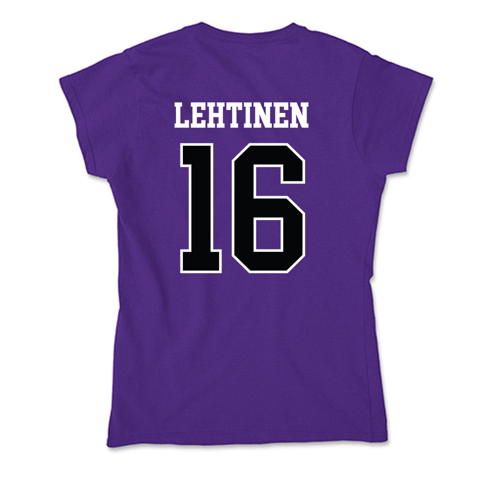 Stonehill - NCAA Men's Ice Hockey : Joel Lehtinen - Soft Style Women’s T-Shirt-1