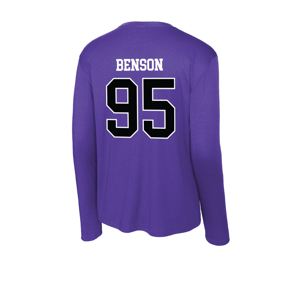 Stonehill - NCAA Football : Brian Benson - Activewear Long Sleeve T-Shirt-1