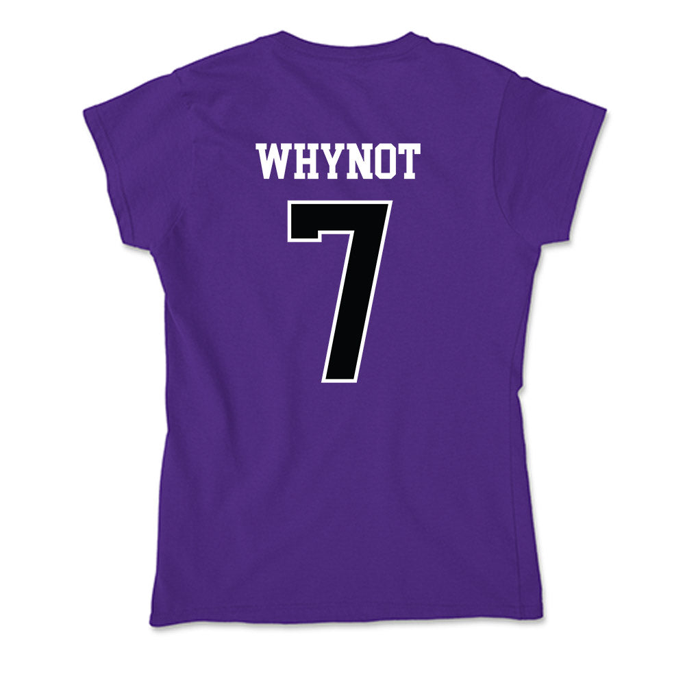 Stonehill - NCAA Women's Ice Hockey : Reagan Whynot - Soft Style Women’s T-Shirt-1