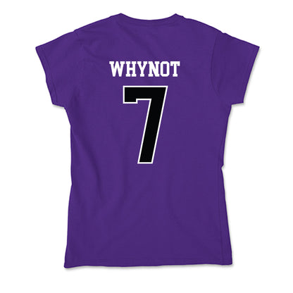 Stonehill - NCAA Women's Ice Hockey : Reagan Whynot - Soft Style Women’s T-Shirt-1