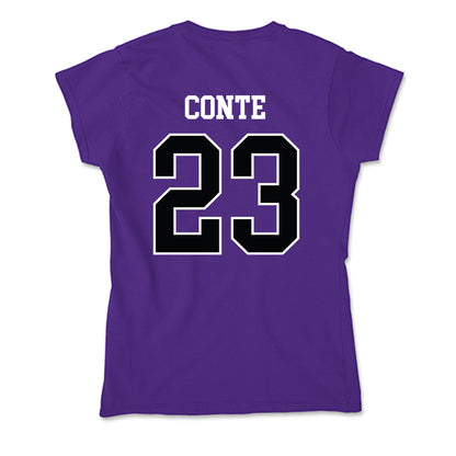 Stonehill - NCAA Softball : Shannon Conte - Soft Style Women’s T-Shirt-1