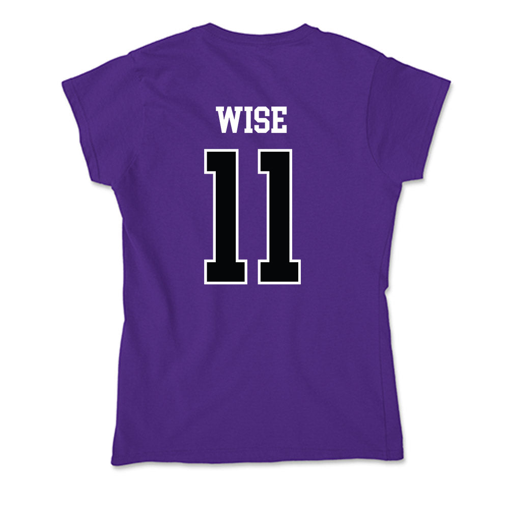 Stonehill - NCAA Women's Ice Hockey : Peyton Wise - Soft Style Women’s T-Shirt-1