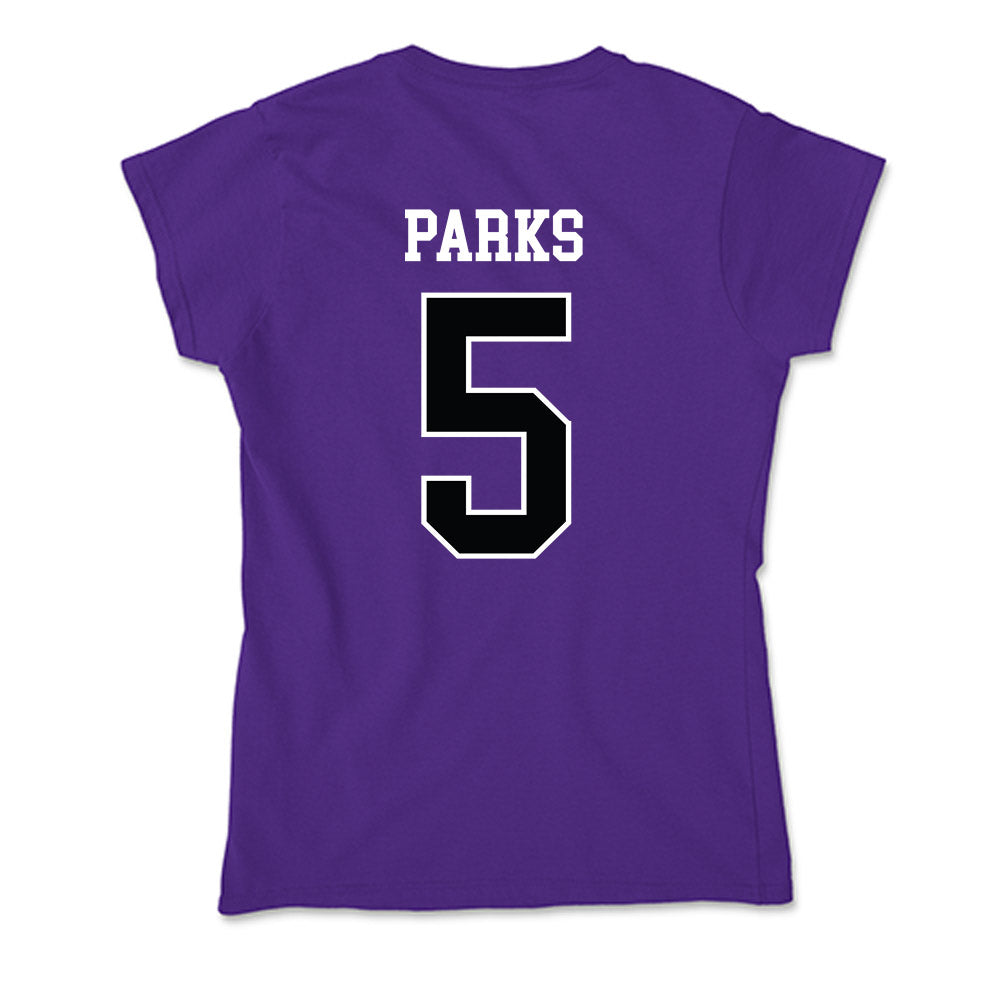 Stonehill - NCAA Baseball : Sam Parks - Soft Style Women’s T-Shirt-1