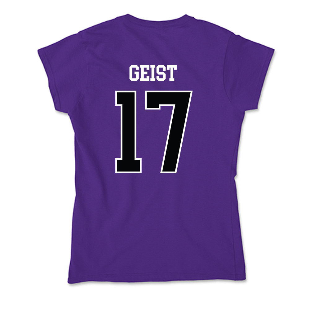 Stonehill - NCAA Women's Ice Hockey : Lily Geist - Soft Style Women’s T-Shirt-1