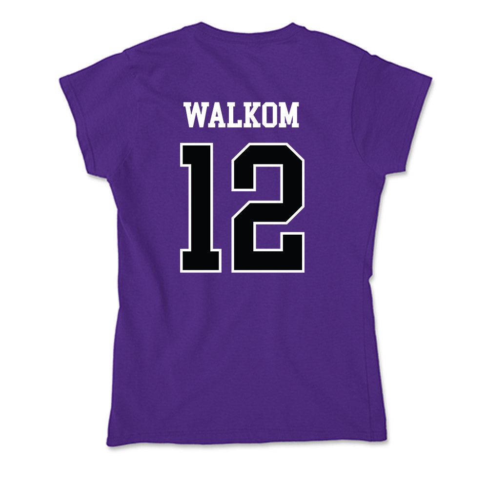 Stonehill - NCAA Women's Ice Hockey : Brianna Walkom - Soft Style Women’s T-Shirt-1