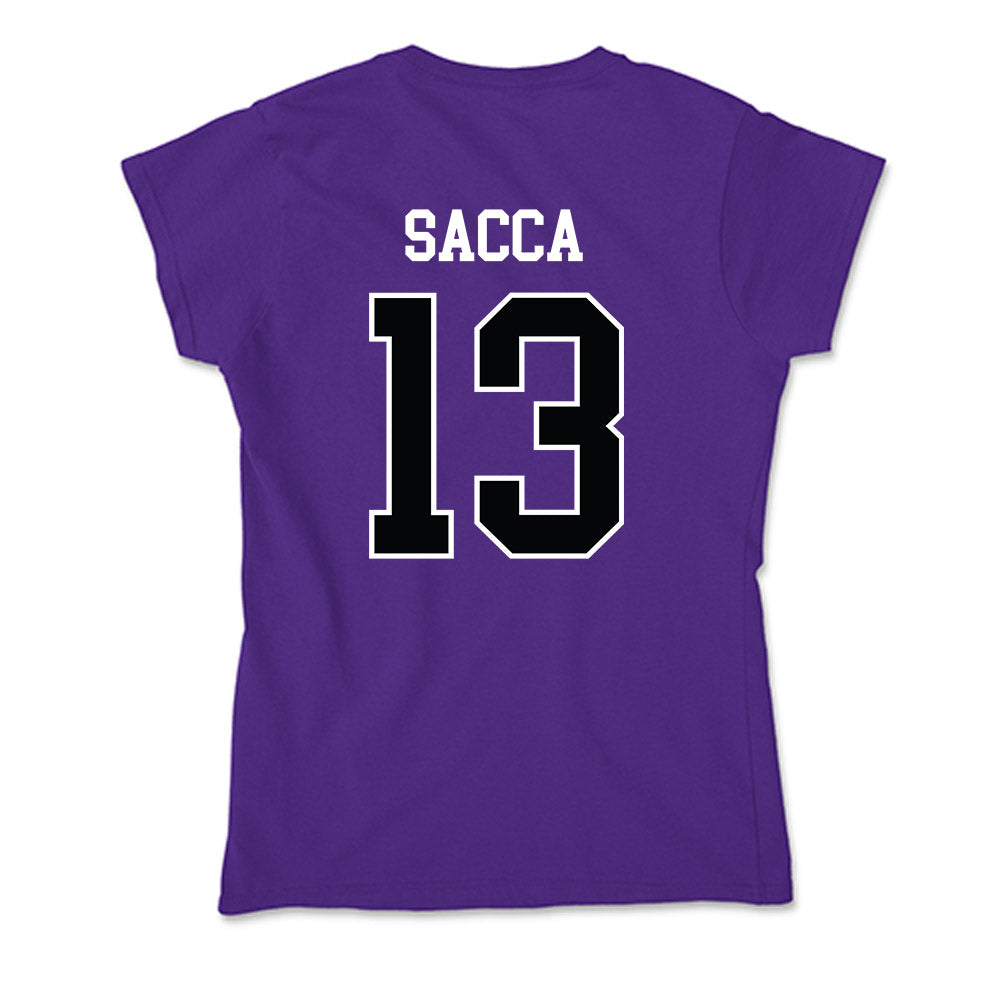 Stonehill - NCAA Women's Ice Hockey : Gracie Sacca - Soft Style Women’s T-Shirt-1