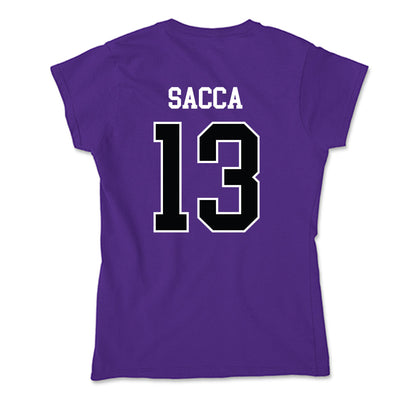 Stonehill - NCAA Women's Ice Hockey : Gracie Sacca - Soft Style Women’s T-Shirt-1