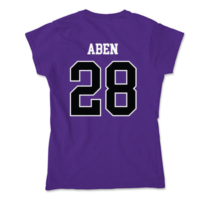 Stonehill - NCAA Men's Ice Hockey : Zachary Aben - Soft Style Women’s T-Shirt-1