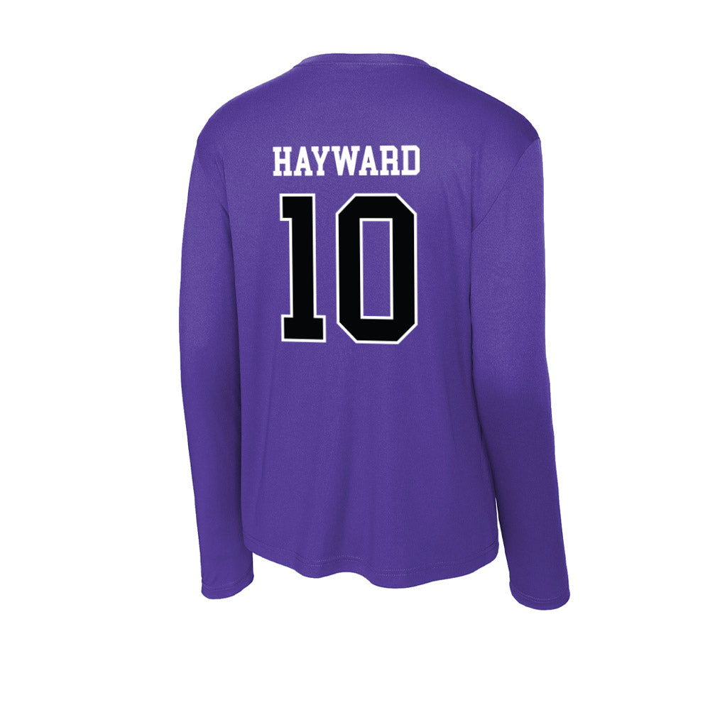 Stonehill - NCAA Women's Basketball : Sharn Hayward - Activewear Long Sleeve T-Shirt-1