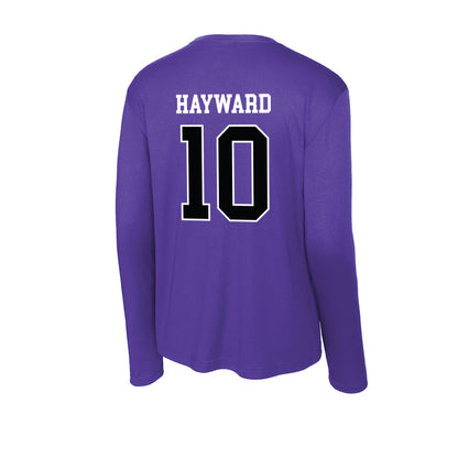 Stonehill - NCAA Women's Basketball : Sharn Hayward - Activewear Long Sleeve T-Shirt-1