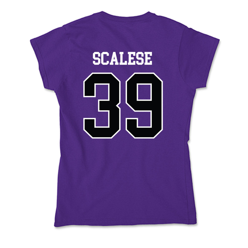 Stonehill - NCAA Football : Domenic Scalese - Soft Style Women’s T-Shirt-1