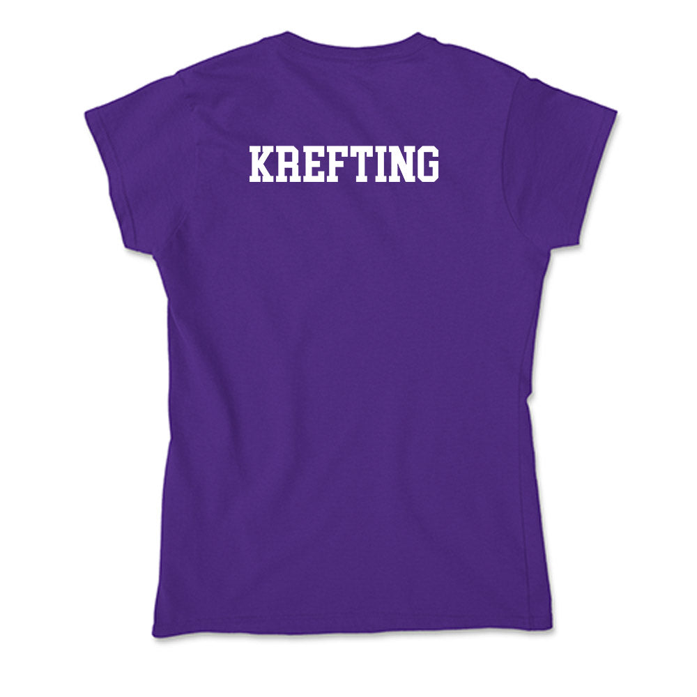 Stonehill - NCAA Men's Tennis : Jacob Wilhelm Krefting - Soft Style Women’s T-Shirt-1