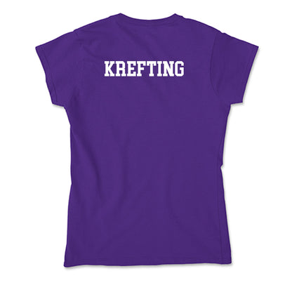 Stonehill - NCAA Men's Tennis : Jacob Wilhelm Krefting - Soft Style Women’s T-Shirt-1