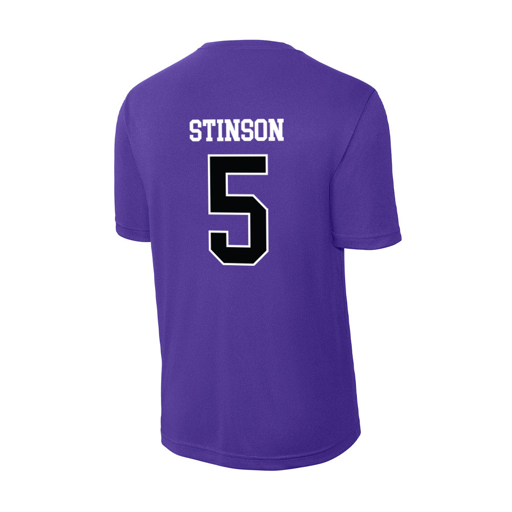Stonehill - NCAA Men's Basketball : Chas Stinson - Activewear T-Shirt-1