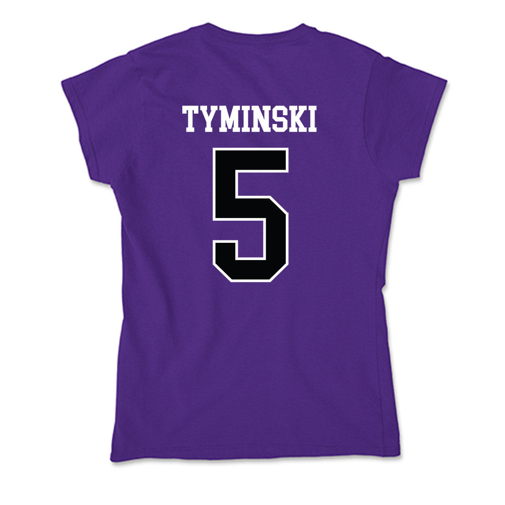 Stonehill - NCAA Football : Damian Tyminski - Soft Style Women’s T-Shirt-1