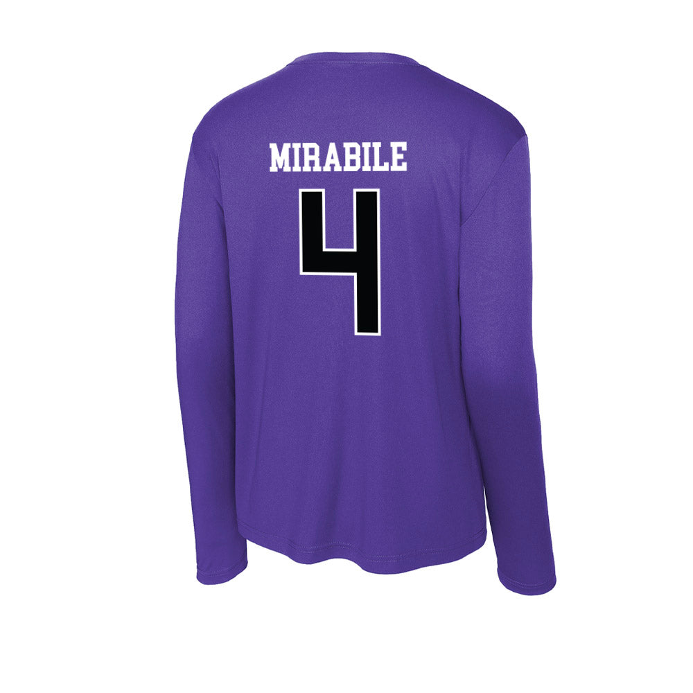Stonehill - NCAA Women's Field Hockey : Karleigh Mirabile - Activewear Long Sleeve T-Shirt-1