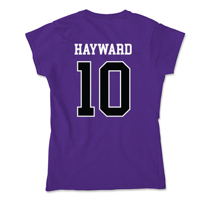 Stonehill - NCAA Women's Basketball : Sharn Hayward - Soft Style Women’s T-Shirt-1