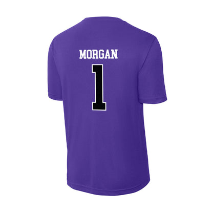 Stonehill - NCAA Men's Basketball : Joshua Morgan - Activewear T-Shirt-1