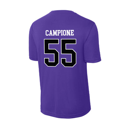 Stonehill - NCAA Men's Ice Hockey : Dominick Campione - Activewear T-Shirt-1