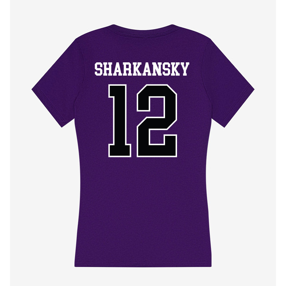 Stonehill - NCAA Women's Soccer : Olivia Sharkansky - Women's V-Neck T-Shirt-1
