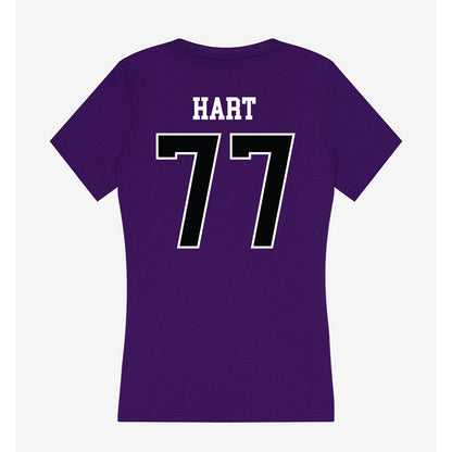 Stonehill - NCAA Football : Griffin Hart - Women's V-Neck T-Shirt-1