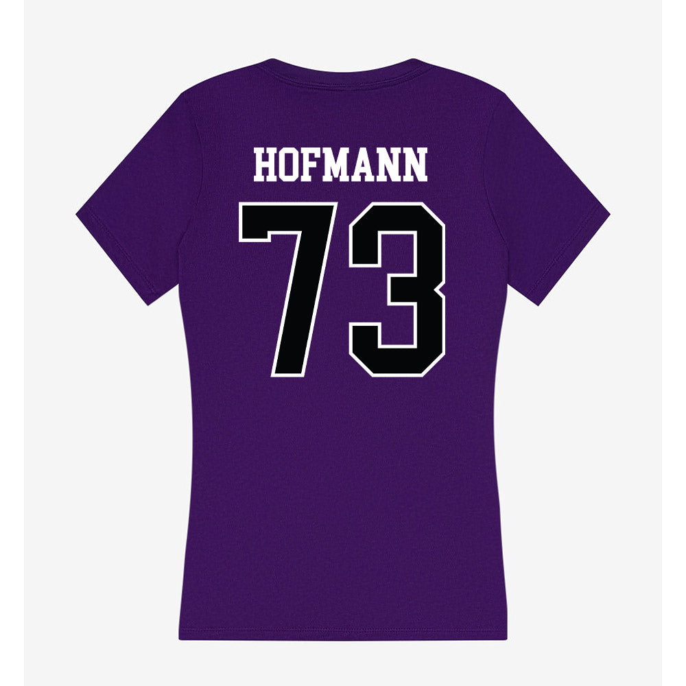 Stonehill - NCAA Softball : Piper Hofmann - Women's V-Neck T-Shirt-1