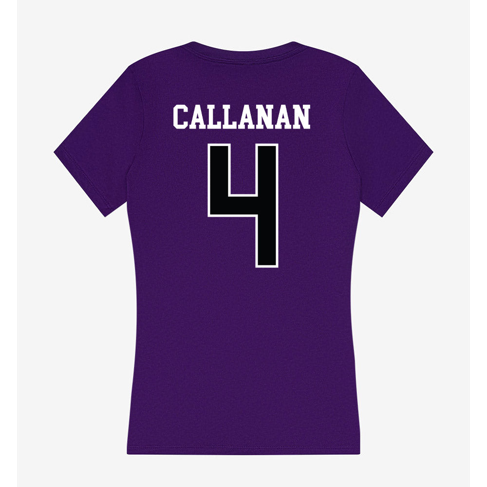 Stonehill - NCAA Equestrian : Shay Callanan - Women's V-Neck T-Shirt-1