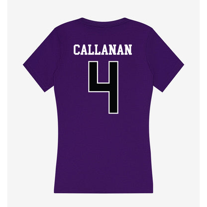 Stonehill - NCAA Equestrian : Shay Callanan - Women's V-Neck T-Shirt-1