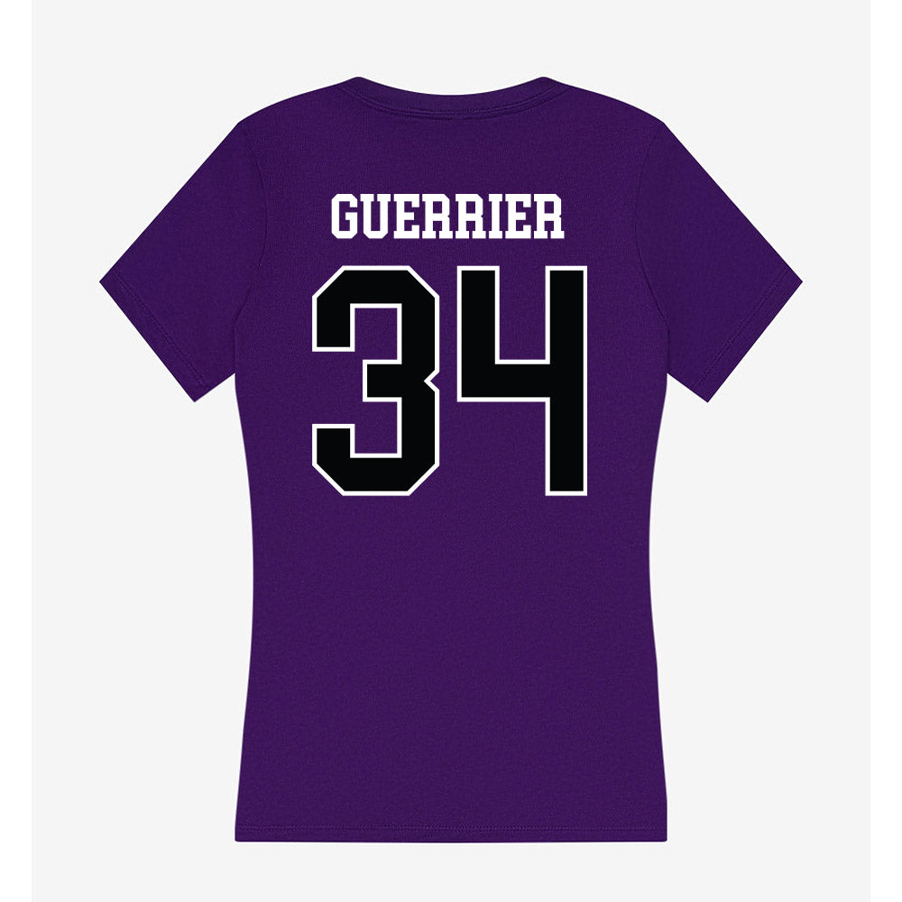 Stonehill - NCAA Football : Ricky Guerrier - Women's V-Neck T-Shirt-1