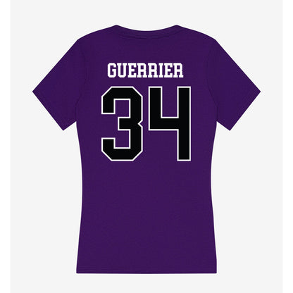 Stonehill - NCAA Football : Ricky Guerrier - Women's V-Neck T-Shirt-1
