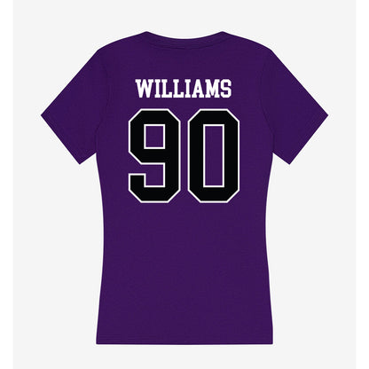 Stonehill - NCAA Football : Pj Williams - Women's V-Neck T-Shirt-1